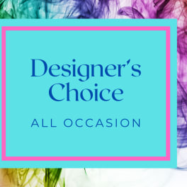 Designer’s Choice all-occasion card with colorful smoke background