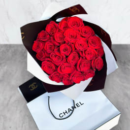 Chanel Red Roses