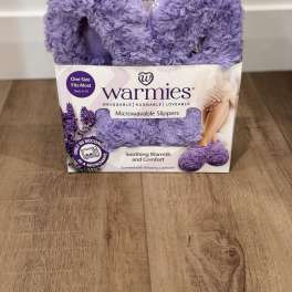 Purple Warmie Slippers (one Size)