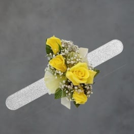 yellow corsage