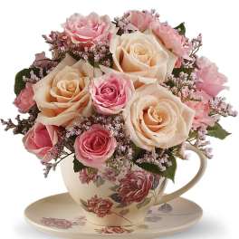 Teleflora's Victorian Teacup Bouquet