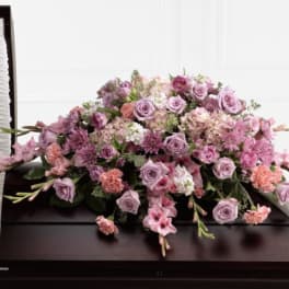 Pink Casket Spray