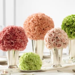 Splash of color centerpieces