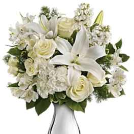 Teleflora's Shimmering White Bouquet