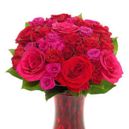 Radiant Red Romance Bouquet
