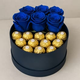 Elegant Blue & Gold Box