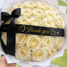 White Roses Bouquet