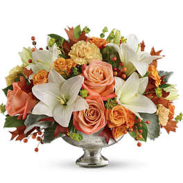 Teleflora's Harvest Shimmer Centerpiece