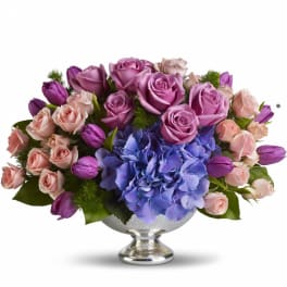 Teleflora's Purple Elegance Centerpiece