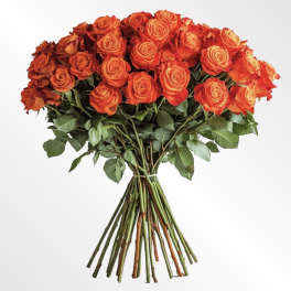 Sunset Passion Bouquet – Warm & Vibrant Floral Arrangement