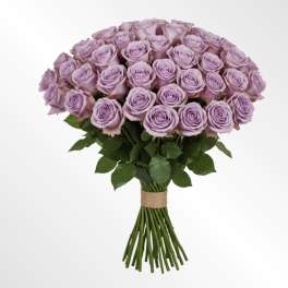 Enchanted Lilac Bouquet – Lavender Roses & Baby’s Breath