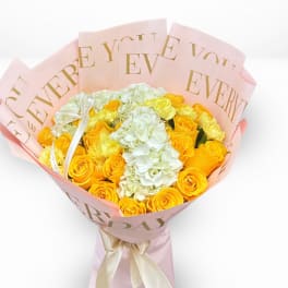 Mix Flower & Yellow Roses