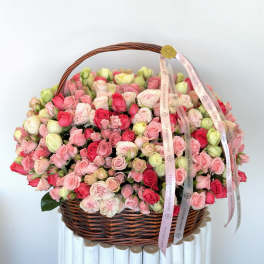Blushing Garden Basket