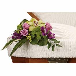 Never Alone Casket Arrangement