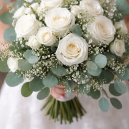 Eternal Ivory Garden Bridal Bouquet