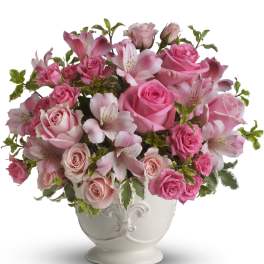 Pink Potpourri Bouquet with Roses