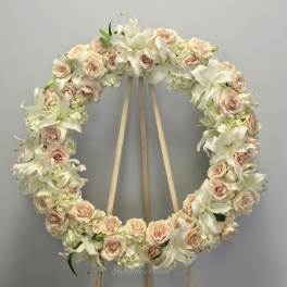 All White Wreath