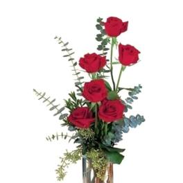Six Red Roses