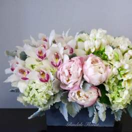 Peony, Orchid, Freesia Trio