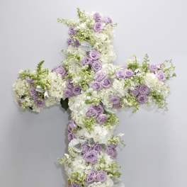 Lavender Rose Cross