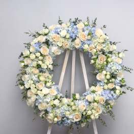 Soft Blue Wreath