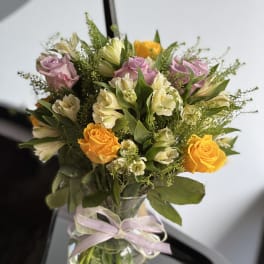 mixed vase arrangement florist choice