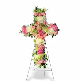 Heavenly Grace Floral Cross