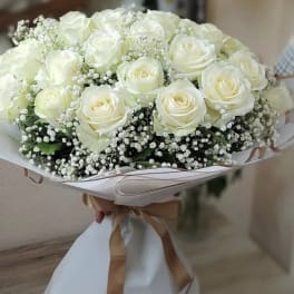 White Rose Bouquet