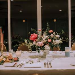 Blushing Vows Centerpiece