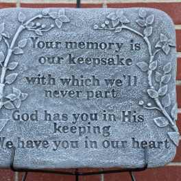 Concrete Memory/Keepsake Plaque