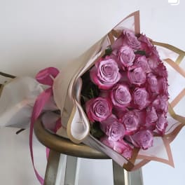 Purple Rose Bouquet