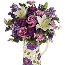 Teleflora's Garden Pitcher Bouquet
