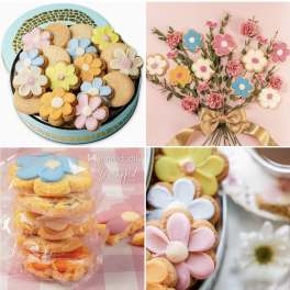 Blooming Shortbread Cookies