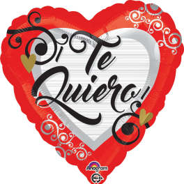 Te Quiero (Spanish) - Swirls - Balloon