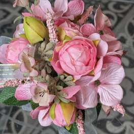 Perfectly Pink Silk Wrist Corsage