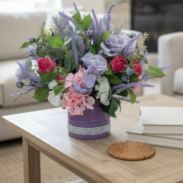 Lovely Lavender Silk Arrangement