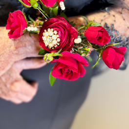Wired Rose Corsage