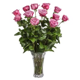 Dozen Long Stemmed Lavender Roses by BloomNation™