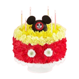 Disney Mickey Mouse Flower Cake