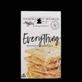 Box of Terra Pin Ridge Farms everything gourmet crackers