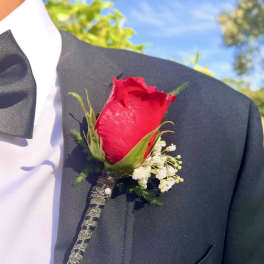 Boutonniere and Bouquet