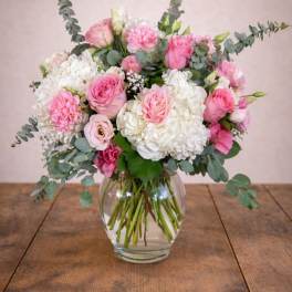 Pretty in Pink Rose and Hydrangea