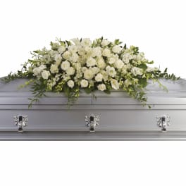 Purity and Peace Casket Spray by Teleflora