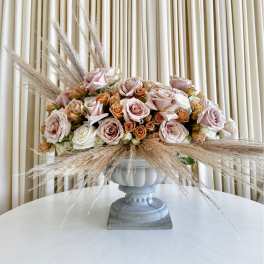 Elegance in Bloom Pedestal Arrangement