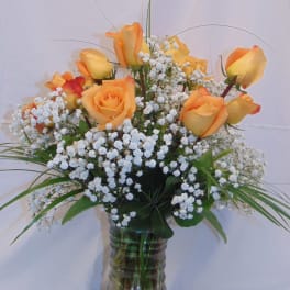 Dozen Orange Roses