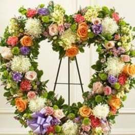 HEART WREATH IN SPRING
