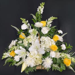 Glorious Heavens Funeral Basket