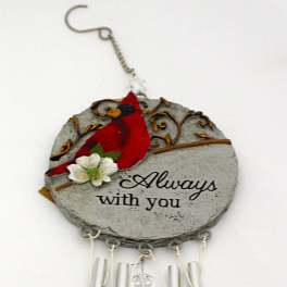 14 Inch Cardinal Windchime - Always