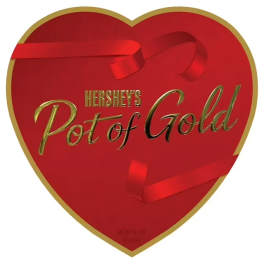 Heart-shaped Hershey's Pot of Gold chocolate box