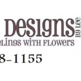 Floral Designs by Lee logo with phone number on a white background